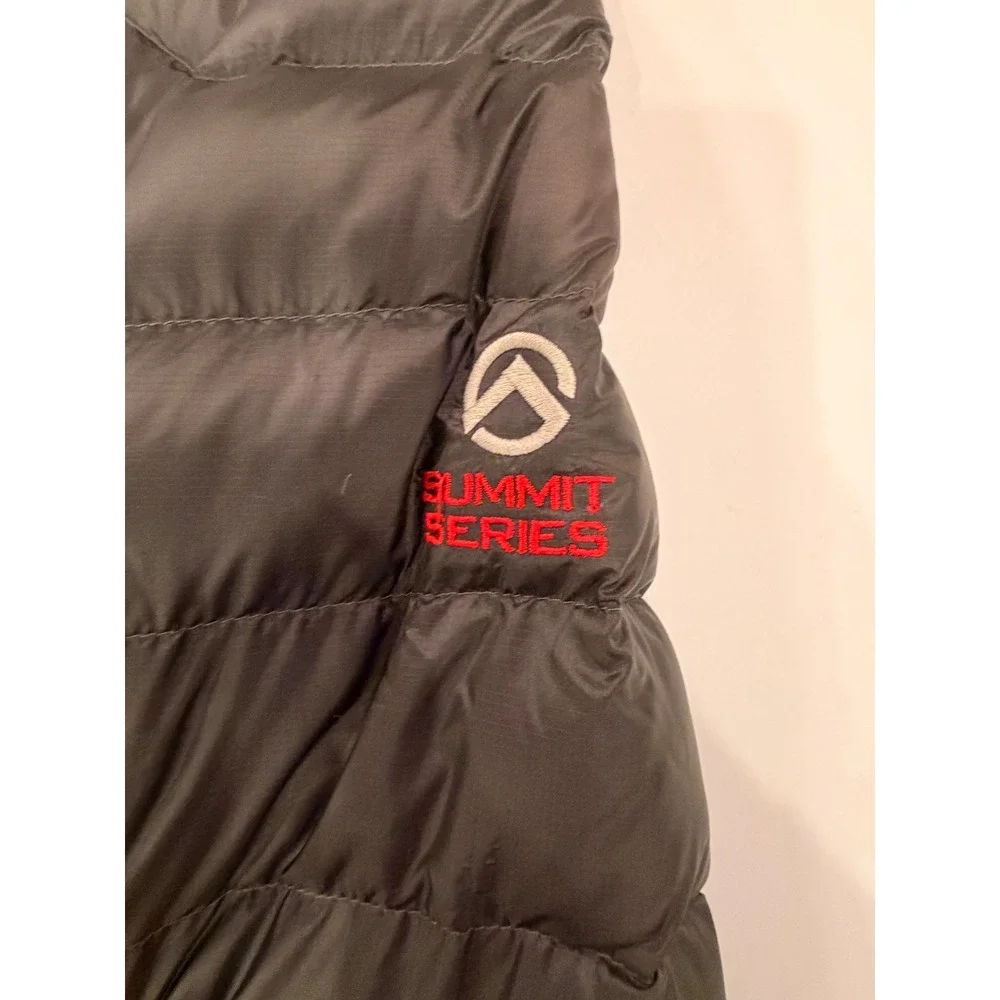 The North Face Summit Series Mens Black Goose Down Puffer Hooded Jacket Large